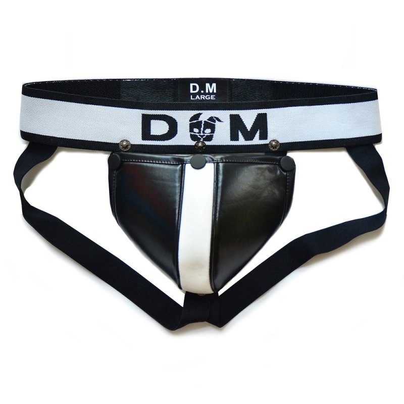 BDSMaster Jockstrap Neo Dungeon Noir-Blanc